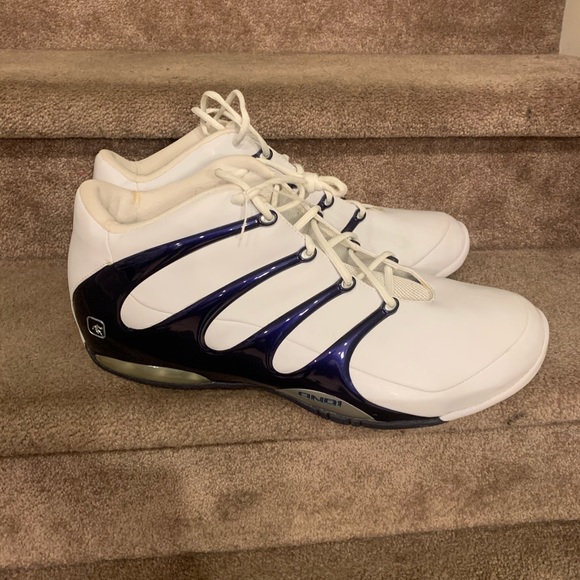 and one basketball shoes
